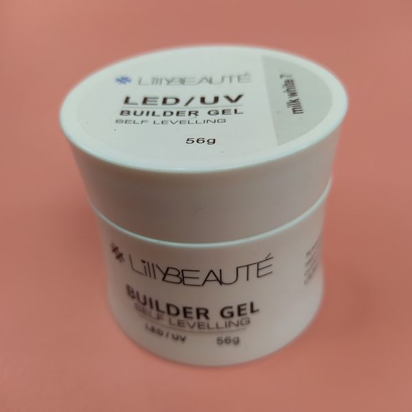 Гель для нарощування нігтів Lilly Beaute LED/UV Builder Gel Milk White 7, 56 g LB-GEL-MW7 фото