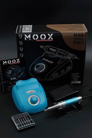 Фрезер для манікюру і педикюру MOOX X105 45 000 об / хв 65W, Light Blue Moox-105-LB фото