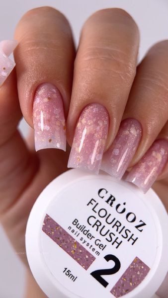 Гель для нарощування CROOZ Flourish Crush Builder Gel #02, 15 мл 2964315667 фото