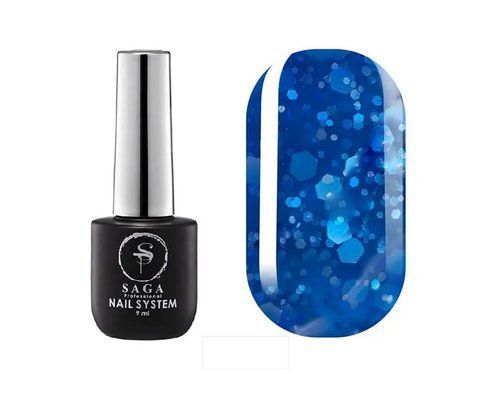 Гель-лак із пластівцями SAGA Professional Marmelad gel polish #10, 9мл SG-GMAR-10 фото