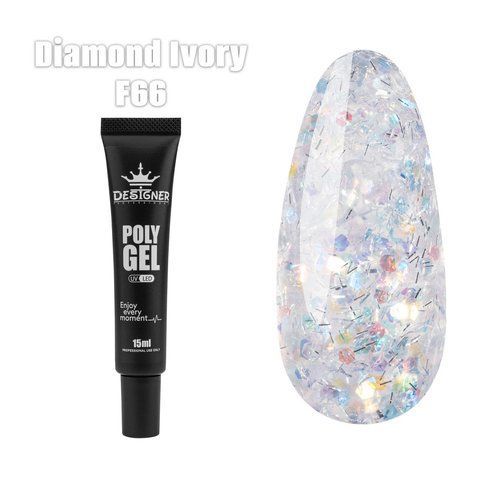 Полігель Designer Professional Polygel F66, 15 мл DP-POL15-F66 фото