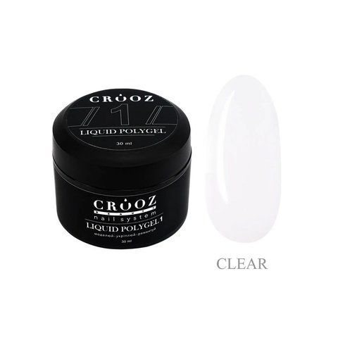 Жидкий полигель CROOZ LIQUID POLYGEL #1, банка, 30 мл CR-LQP-B-01 фото