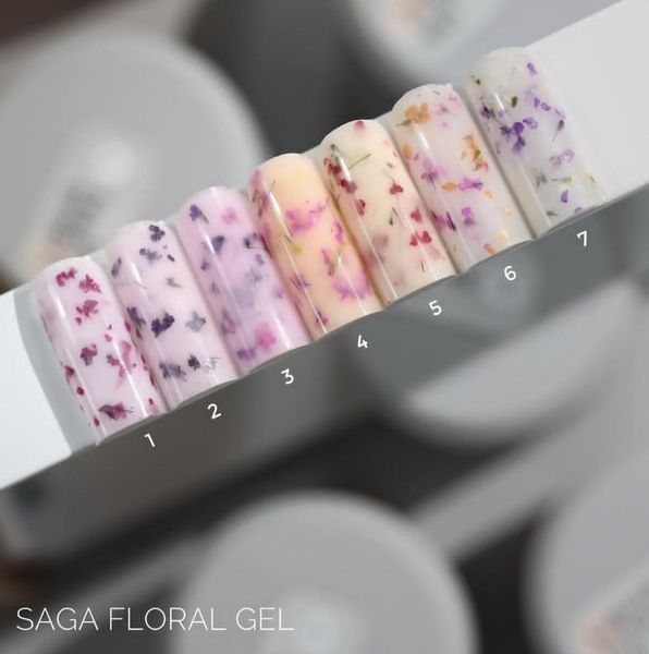 Гель с сухоцветами SAGA Liquid Floral Gel #02, 15 мл SAGA-LF-02 фото
