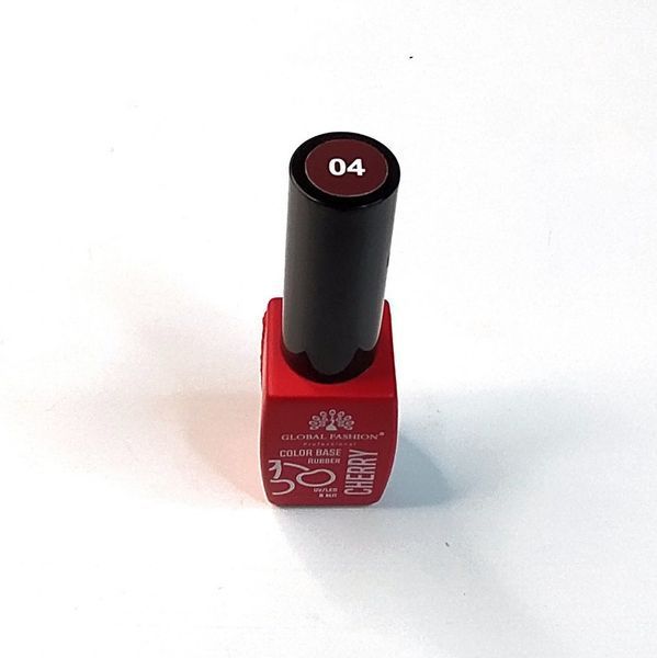 Кольорова база каучукова Global Fashion Color Cherry Base, 8 мл, 04 GF-CRB-04 фото