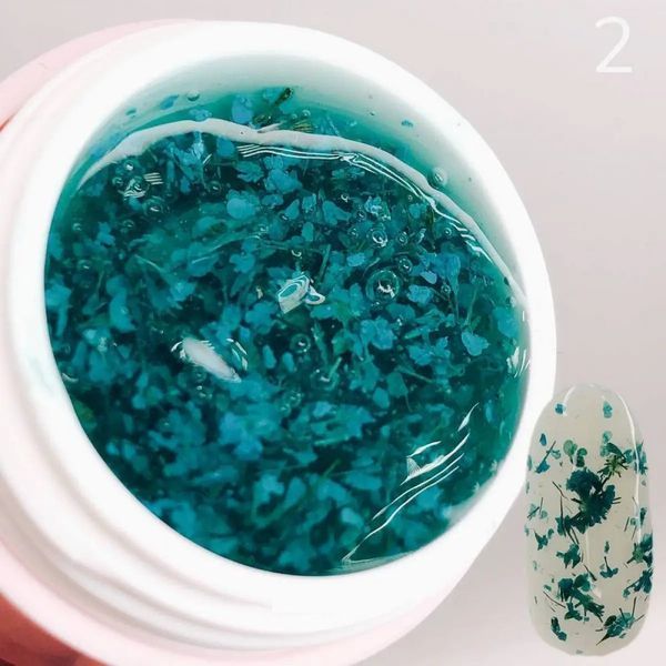 Гель для дизайна с сухоцветами SAGA Professional Flower Fairy Gel #2, 5 мл SG-FLW-02 фото