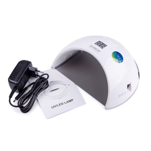 UV/LED лампа SUNUV SUN 6 48W для манікюру, Біла (Оригінал) SUN6-W фото