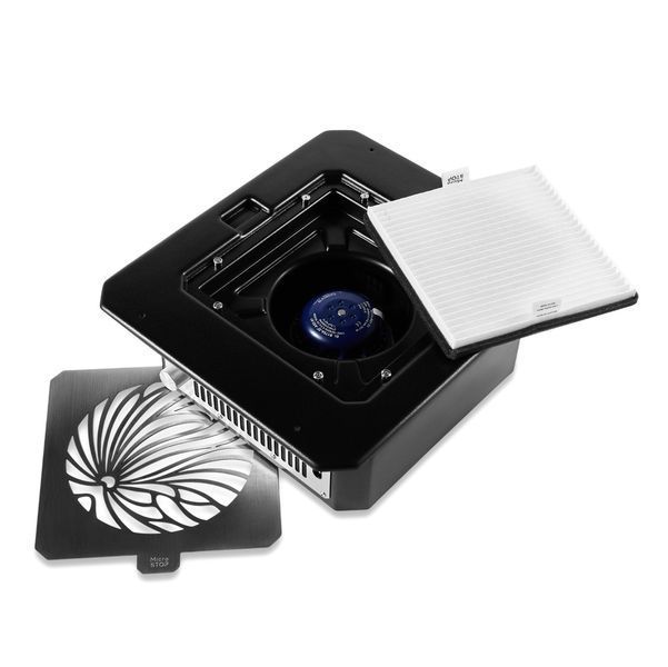 Встраиваемая вытяжка для маникюра с HEPA-фильтром MicroSTOP Prof, Черная MS-5209 фото