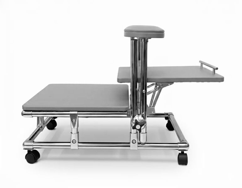 Подставка педикюрная Mr Helix тройная с подиумом на колесиках, Серая MH-PODO4-G фото