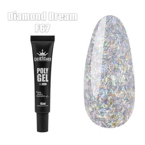 Полігель Designer Professional Polygel F67, 15 мл DP-POL15-F67 фото