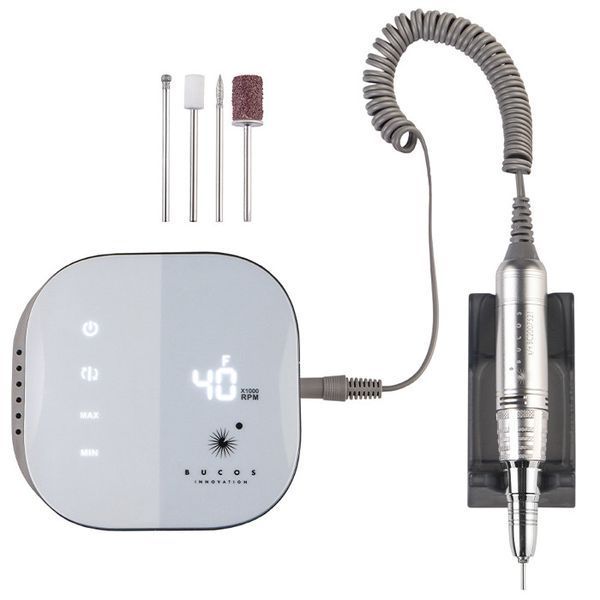 Фрезер для манікюру Bucos Nail Drill X1 PRO, 65 Вт, 40 000 об/хв, ICE BLUE BUCOS-X1-IB фото