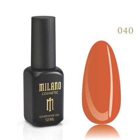 Цветная каучуковая база MILANO Cover Base #40, 12 мл C-000003288 фото