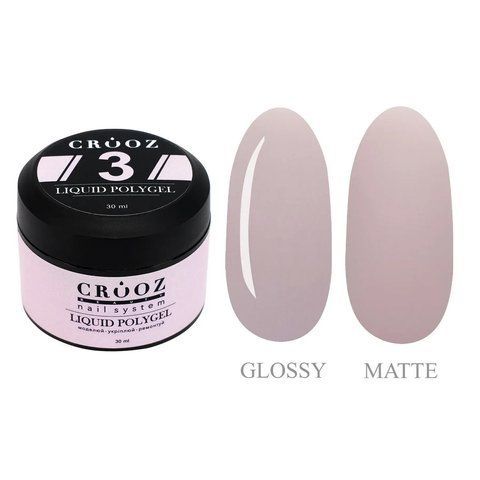 Жидкий полигель CROOZ LIQUID POLYGEL #3, банка, 30 мл CR-LQP-B-03 фото