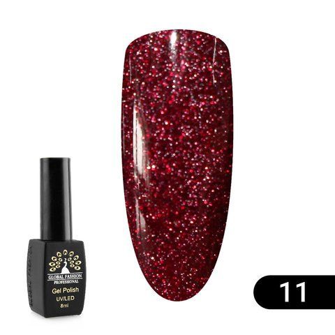 Гель лак Disco Gel Shine Spectrum, Global Fashion, светоотражающий, 8 мл 11 12049 фото
