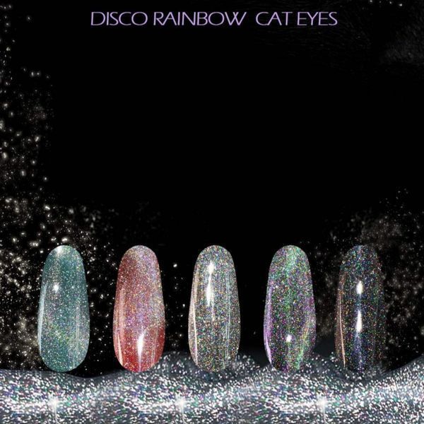 Гель-лак Laser Disco Rainbow Laser cat eyes, 8 мл Global Fashion 17653 фото