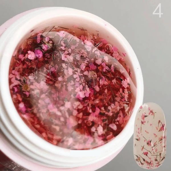 Гель для дизайна с сухоцветами SAGA Professional Flower Fairy Gel #4, 5 мл SG-FLW-04 фото