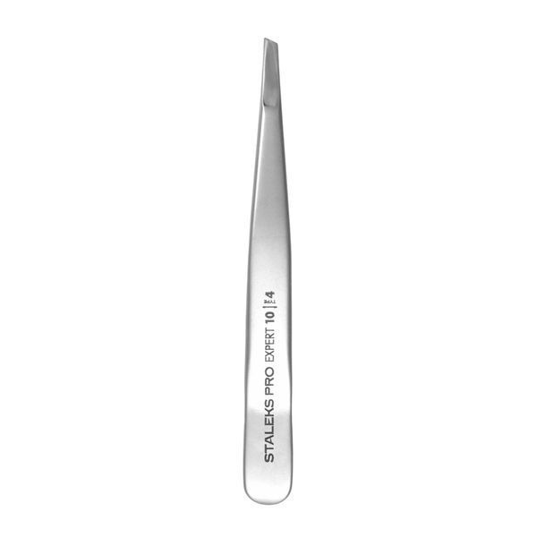 Пинцет для бровей STALEKS EXPERT 10 TYPE 4 (узкие скошенные кромки) TE-10/4 фото