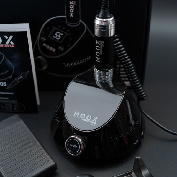 Фрезер для манікюру та педикюру MOOX X 805 55&nbsp;000 об/хв, 80 W, Black Moox-805-BLK фото