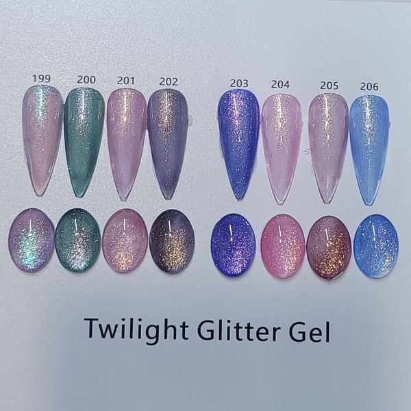 Гель-лак Global Fashion Twilight Glitter 201, 8 мл 22866 фото