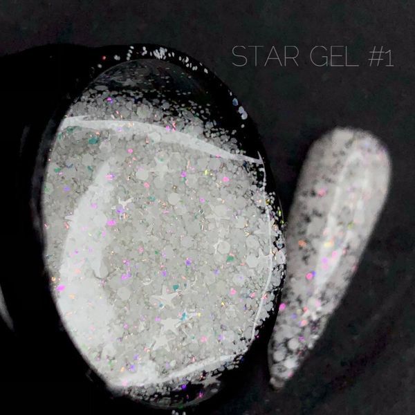 Гель для дизайну CROOZ STAR GEL #1, 5 г CR-STAR-01 фото