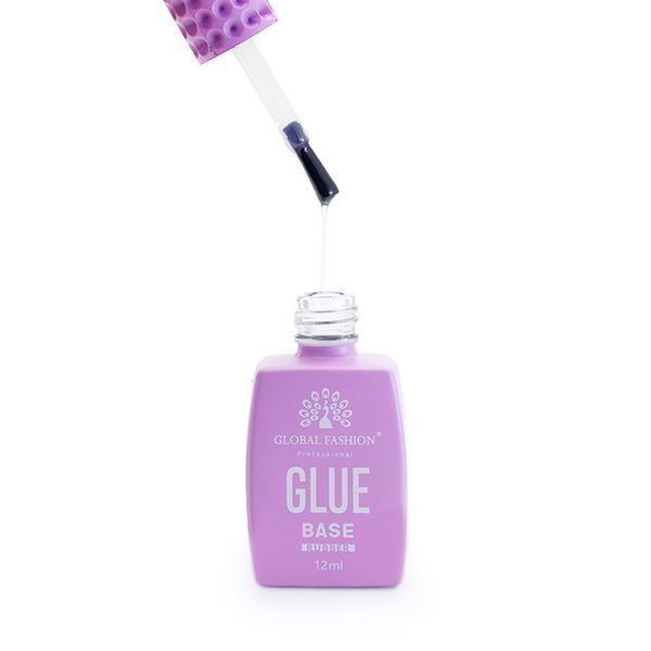 Універсальна база для нігтів Global Fashion GLUE BASE RUBBER, 12 мл 19738 фото