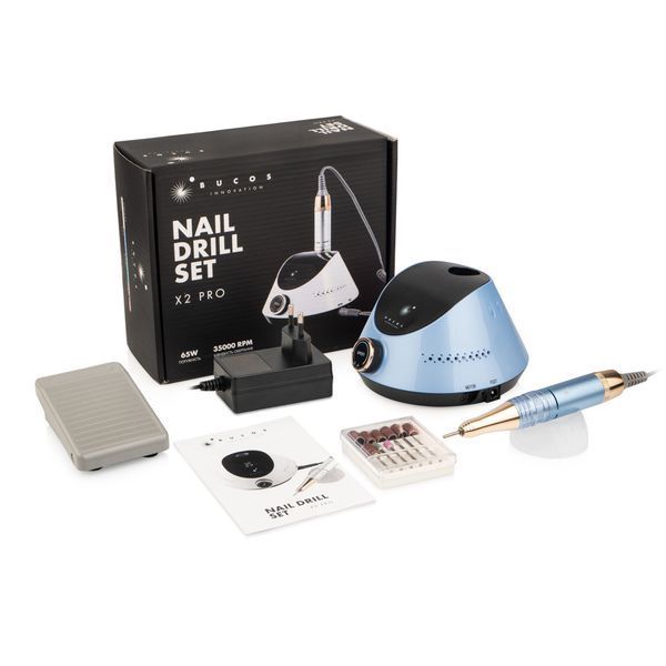 Фрезер для манікюру Bucos Nail Drill X2 PRO, 65 Вт, 35 000 об/хв BLUE OCEAN BUCOS-X2-BO фото