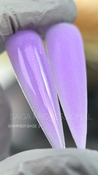 Базове покриття з шимером Saga Cover Base Shimmer #3, 15 мл SAGA-COSH-03 фото