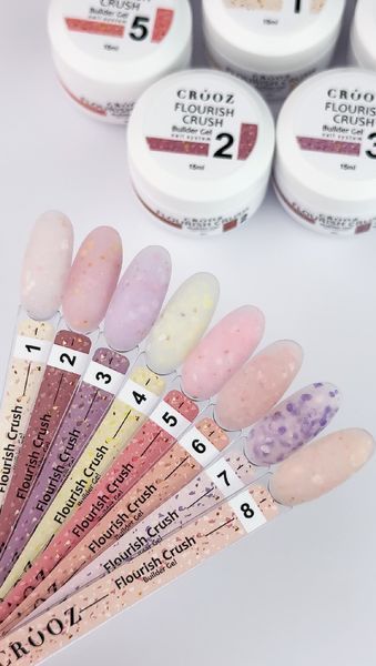 Гель для нарощування CROOZ Flourish Crush Builder Gel #06, 15 мл 2964315671 фото