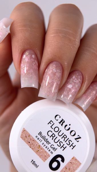 Гель для нарощування CROOZ Flourish Crush Builder Gel #06, 15 мл 2964315671 фото
