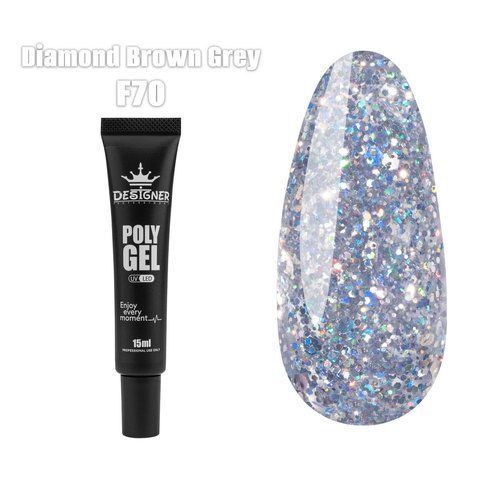 Полігель Designer Professional Polygel F70, 15 мл DP-POL15-F70 фото