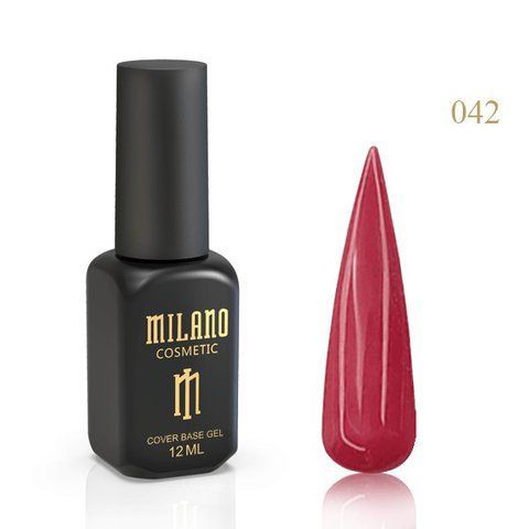Цветная каучуковая база MILANO Cover Base #42, 12 мл C-000003290 фото