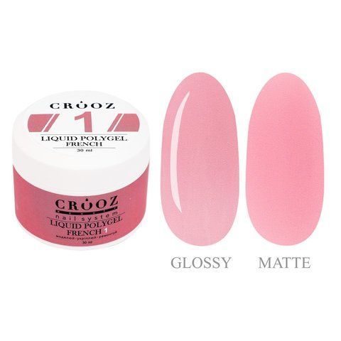 Рідкий полігель CROOZ LIQUID POLYGEL FRENCH #1, 30 мл CR-LPGFR-01-30 фото