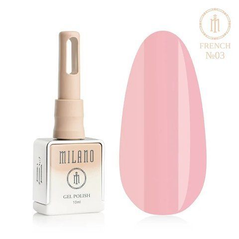 Гель-лак MILANO PREMIUM GEL POLISH FRENCH №03, 10 мл С-000011399 фото