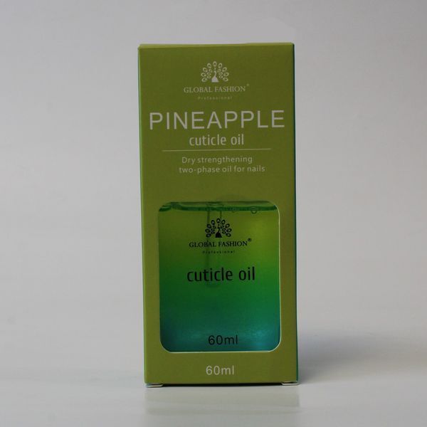 Двофазна суха олія для кутикули Global Fashion Ананас, 60 мл GF-2OIL-P фото