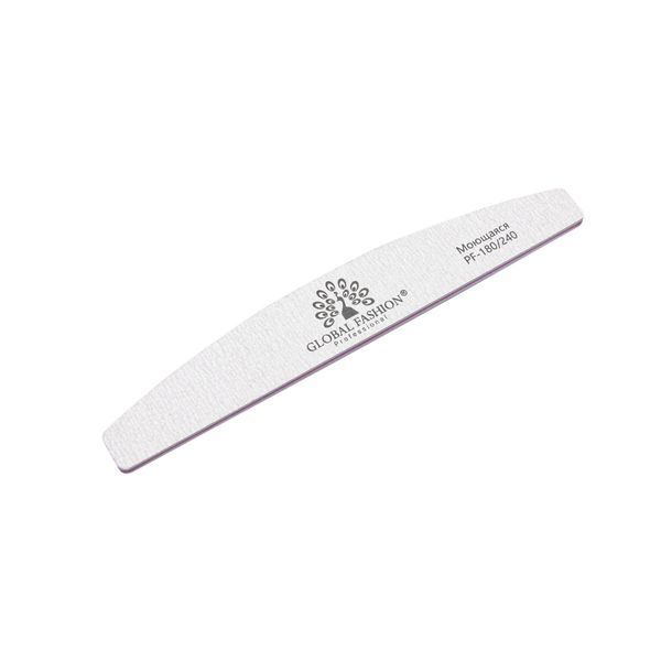 Пилка Global Fashion, полумесяц, моющаяся, 180/240, 24 шт/уп. GF-180-240 фото