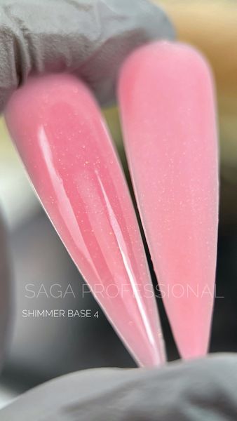Базове покриття з шимером Saga Cover Base Shimmer #4, 15 мл SAGA-COSH-04 фото