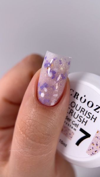 Гель для нарощування CROOZ Flourish Crush Builder Gel #07, 15 мл 2964315672 фото