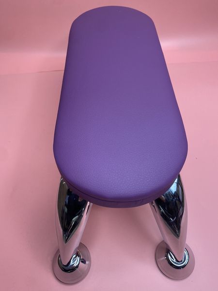 Подлокотник маникюрный Maxi на хромированных ножках, ФИОЛЕТОВЫЙ цвет P-MAXI_CH-PURPLE фото