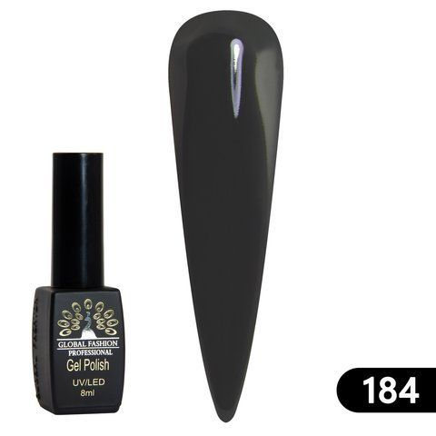Гель-лак Global Fashion BLACK ELITE 184, 8 мл 2620 фото