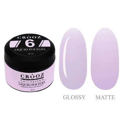 Жидкий полигель CROOZ LIQUID POLYGEL #6, банка, 30 мл CR-LQP-B-06 фото