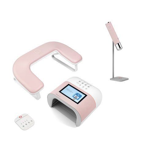 Набір техніки O NAIL: UV/LED-лампа AI Smart Curing Lamp, пульт ДК, портативна лампа для манікюру, підлокітник (PINK) ONIL-SET4-PINK фото