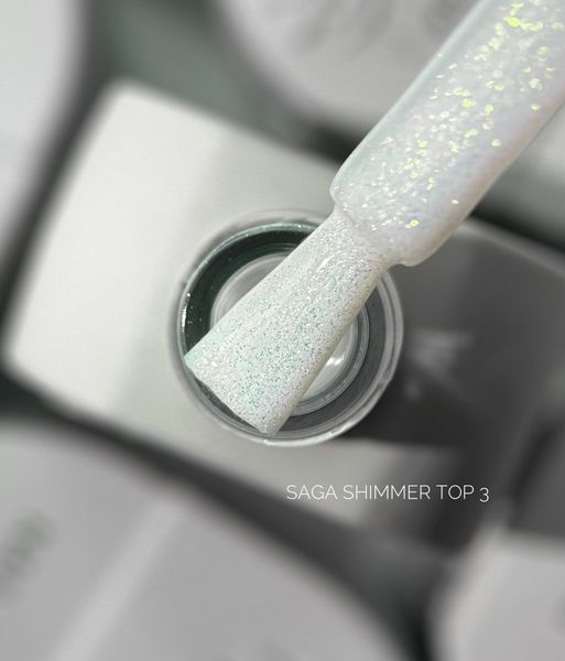 Топове покриття SAGA Professional Shimmer Top 03, 10 мл SAGA-SHTOP-03 фото