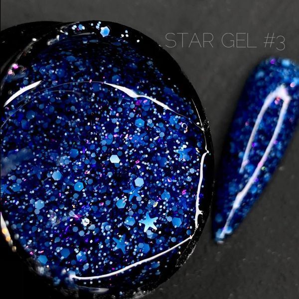 Гель для дизайна CROOZ STAR GEL #3, 5 г CR-STAR-03 фото