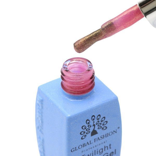 Гель-лак Global Fashion Twilight Glitter 204, 8 мл 22869 фото