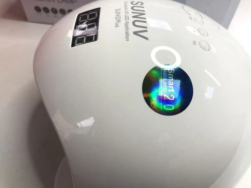 LED+UV лампа для манікюру SUNUV SUN 5 PLUS 48W WHITE (Оригінал) S5PS2 фото