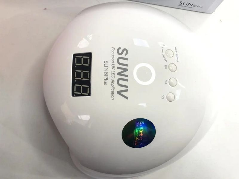 LED+UV лампа для манікюру SUNUV SUN 5 PLUS 48W WHITE (Оригінал) S5PS2 фото