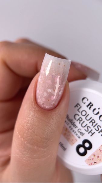 Гель для нарощування CROOZ Flourish Crush Builder Gel #08, 15 мл 2964315673 фото