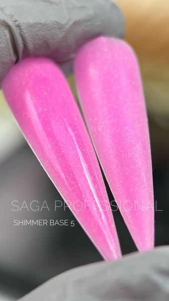 Базове покриття з шимером Saga Cover Base Shimmer #5, 15 мл SAGA-COSH-05 фото