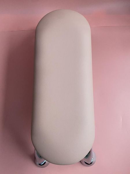 Підлокітник манікюрний Maxi на хромованих ніжках, РОЖЕВИЙ колір P-MAXI_CH-PINK фото