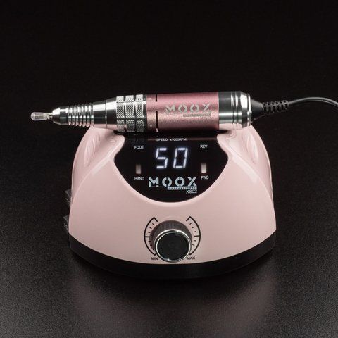 Фрезер для манікюру і педикюру MOOX X 802, 50 000 об/хв, 65W, Pink Moox-802-PIN фото