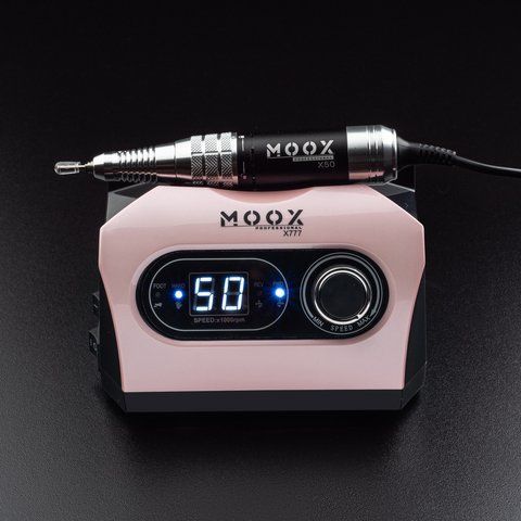 Фрезер для манікюру та педикюру MOOX X777 50000 об/хв 70W Рожевий Moox-777-R фото